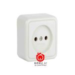 پریز بدون ارت روکار مغز سرامیک