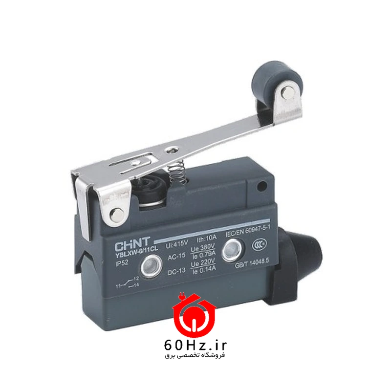 میکروسوئیچ قابدار قرقرهای دسته بلند چینت مدل YBLXW-6/11 CL 1 میکروسوئیچ قابدار قرقرهای دسته بلند چینت مدل YBLXW-6/11 CL CHNT