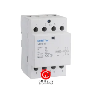 کنتاکتور بی صدا (ماژولار) 63 آمپر دو پل چینت مدل NCH8-2P/63A 2NO CHNT
