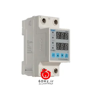 محافظ ولتاژ و جریان تک فاز قابل تنظیم 63 آمپر چینت مدل NJVA1-63-1P+N CHNT مدل NJVA1-63-1P+N Top In-Bottom Out