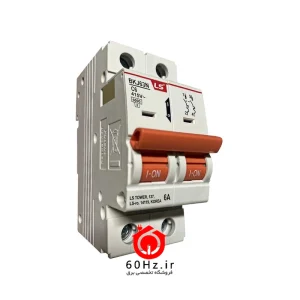 فیوز مینیاتوری تک پل + نول 6 آمپر ال اس منحنی C مدل BKJ-LA 1P+N C6A ال اس LS
