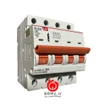 فیوز مینیاتوری چهار پل 20 آمپر ال اس منحنی C مدل BKJ-LA 4P C20A ال اس LS