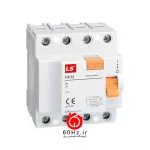 محافظ جان سه فاز 40 آمپر ال اس 300 میلی‌آمپر مدل RKN-LC 3P+N 40A 300mA ال اس LS
